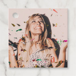 Bachelorette Party Bruid Gezicht Foto Bedankjes Labels