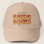Bachelorette Party Bruid Squad Bruidsmeisje Trucker Pet (Voorkant)