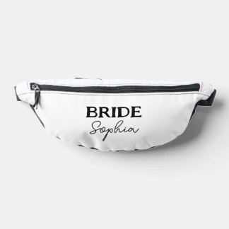 Bachelorette Party Bruids Naam Zwart & Wit Heuptasje