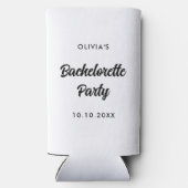 Bachelorette Party Bruidsjurk Borrel Bruidsmeisjes Seltzer Blikjeskoeler (Achterkant)