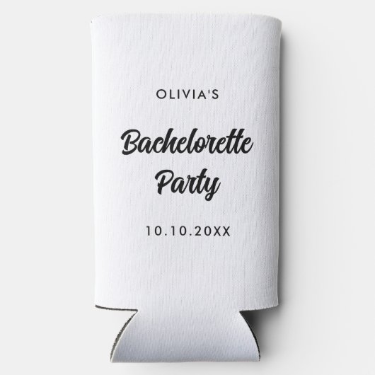 Bachelorette Party Bruidsjurk Borrel Bruidsmeisjes Seltzer Blikjeskoeler (Achterkant)