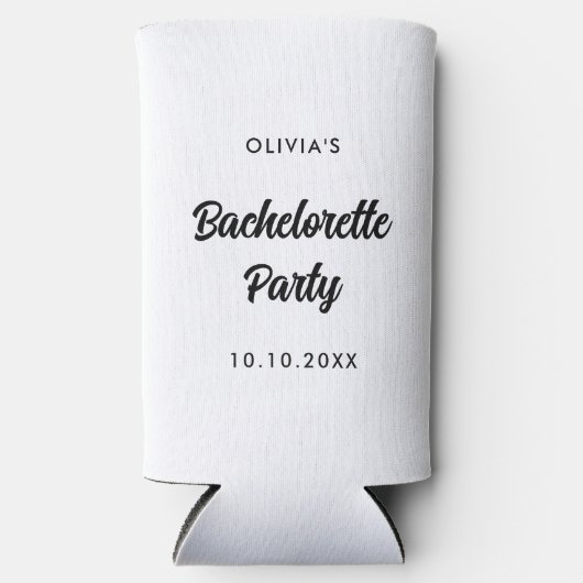 Bachelorette Party Bruidsjurk Borrel Bruidsmeisjes Seltzer Blikjeskoeler (Voorkant)