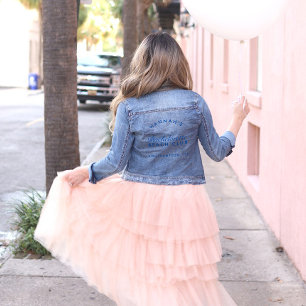 Bachelorette Party Bruidsmeisje Bruids Bruiloft Denim Jacket