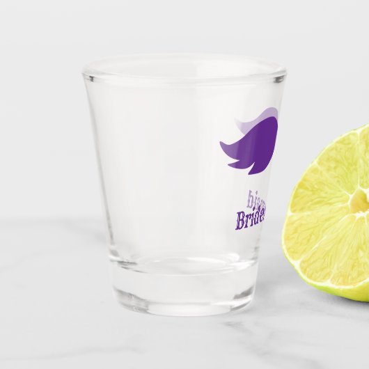 Bachelorette party/bruiloft paarse bushy mustache shot glas (Links)