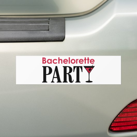 Bachelorette Party Bumpersticker (Op auto)