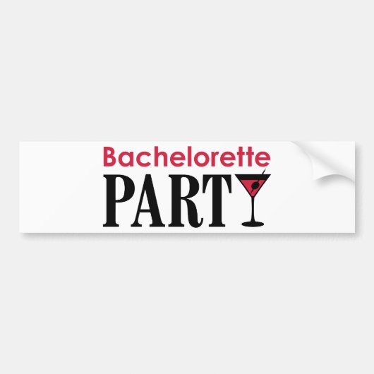 Bachelorette Party Bumpersticker (Voorkant)