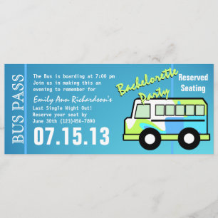Bachelorette Party Bus Pass Kaart