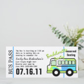 Bachelorette Party Bus Pass Kaart (Staand voorkant)
