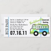 Bachelorette Party Bus Pass Kaart (Voorkant)