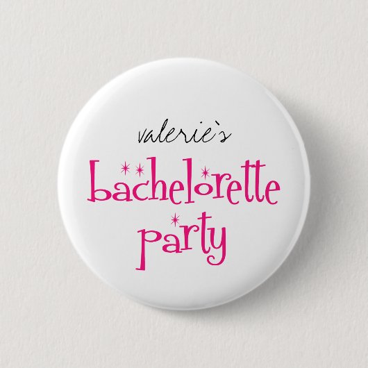 Bachelorette Party Button (Voorkant)