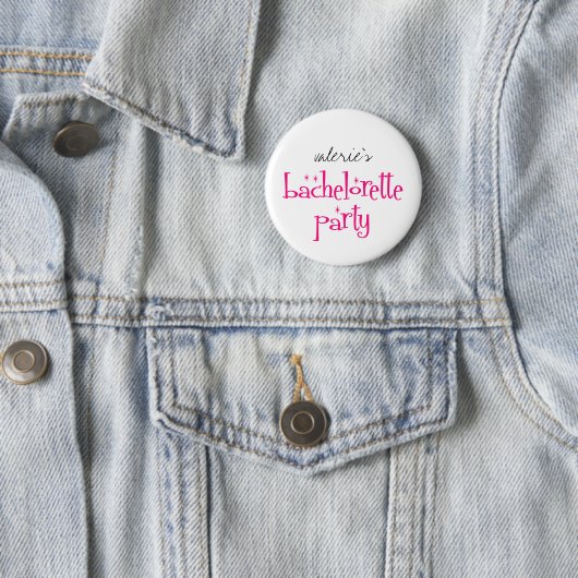 Bachelorette Party Button (In situ)