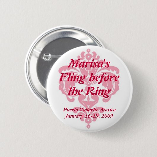 Bachelorette Party Button (Voorkant /achterkant)