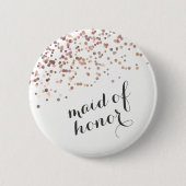 Bachelorette Party Button Maid of Honor Confetti (Voorkant)