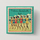 Bachelorette Party Buttonnen Vierkante Button 5,1 Cm (Voorkant)