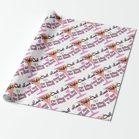 Bachelorette Party Cadeaupapier (Uitgerold)