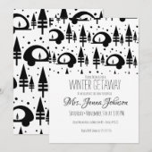 Bachelorette Party Camper Mountain Winter Kaart (Voorkant / Achterkant)