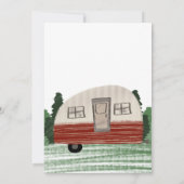 Bachelorette Party Camper Mountains Weekend Kaart (Achterkant)