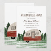 Bachelorette Party Camper Mountains Weekend Kaart (Voorkant / Achterkant)
