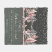 Bachelorette Party Camping Weekend Fleece Deken (Voorkant (Horizontaal))