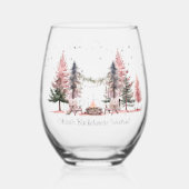 Bachelorette Party Camping Weekend Wijnglas Zonder Voet (Voorkant)