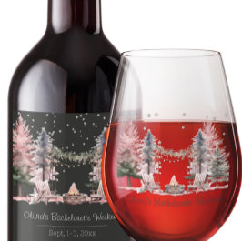 Bachelorette Party Camping Weekend Wijnglas Zonder Voet