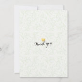 Bachelorette Party Chic Gold Foil Pineapple Coule Kaart (Achterkant)