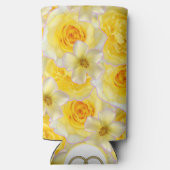 Bachelorette Party Citroen Geel Gepersonaliseerd Seltzer Blikjeskoeler (Achterkant)