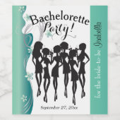 Bachelorette Party Cocktail Girls - Jade Wijn Etiket (Enkel label)