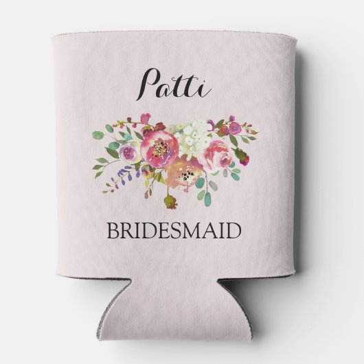 Bachelorette Party Coozy Koelbox Floral Bouquet Blikjeskoeler (Achterkant)