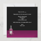 Bachelorette Party Corset Pink Shoes Hi Heels Kaart (Achterkant)