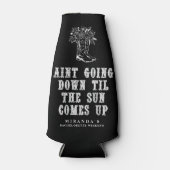 Bachelorette Party Country Cowgirl Gezegde Flesjeskoeler (Voorkant)