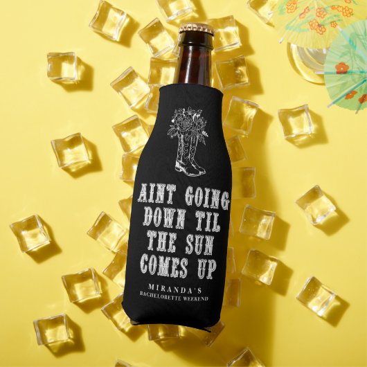 Bachelorette Party Country Cowgirl Gezegde Flesjeskoeler (Insitu Zomer)