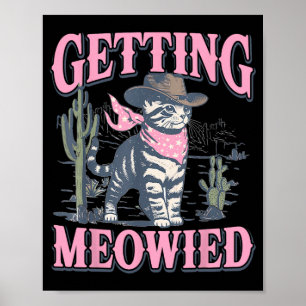 Bachelorette Party Cowgirl krijgt gemaaide kat Bri Poster
