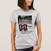 Bachelorette Party custom 3 Foto Collage T-Shirt (Voorkant)