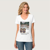 Bachelorette Party custom 3 Foto Collage T-Shirt (Voorkant volledig)