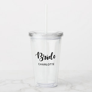 Bachelorette Party Custom Bride Naam Acryl Drinkbeker