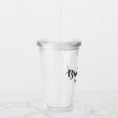 Bachelorette Party Custom Bridesmaid Name Acryl Drinkbeker (Rechts)