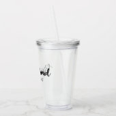 Bachelorette Party Custom Bridesmaid Name Acryl Drinkbeker (Links)