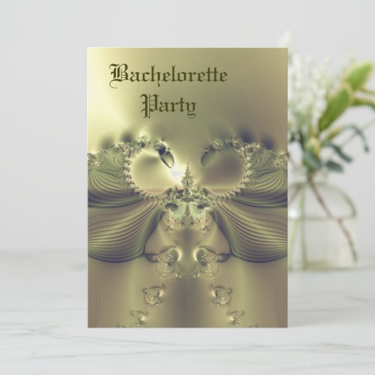 Bachelorette Party Custom Invitation Kaart (Staand voorkant)