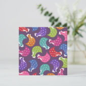 Bachelorette Party Cute Chicken Hens Night Invite Kaart (Staand voorkant)