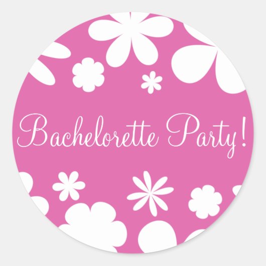 Bachelorette Party Daisy Chain Envelope Seal Ronde Sticker (Voorkant)