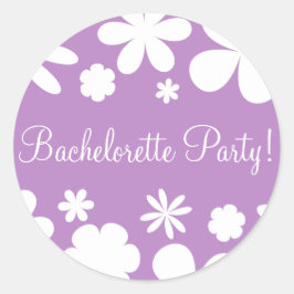 Bachelorette Party Daisy Chain Envelope Seal Ronde Sticker