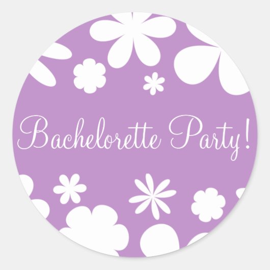 Bachelorette Party Daisy Chain Envelope Seal Ronde Sticker (Voorkant)