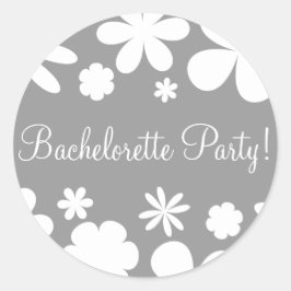 Bachelorette Party Daisy Chain Envelope Seal Ronde Sticker