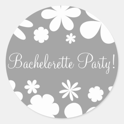 Bachelorette Party Daisy Chain Envelope Seal Ronde Sticker (Voorkant)