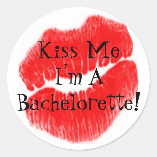 Bachelorette Party Days Ronde Sticker (Voorkant)