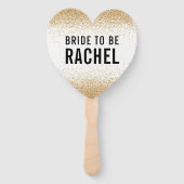 BACHELORETTE PARTY DECOR moderne minimale glitter Handwaaier (Achterkant)