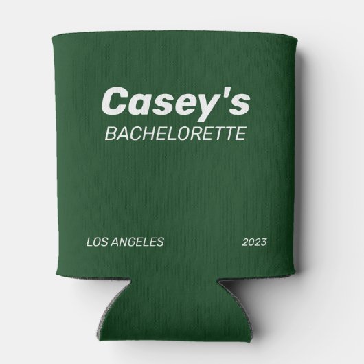 Bachelorette Party Decoration. Trendy Bride. Blikjeskoeler (Achterkant)