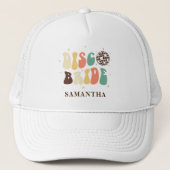 Bachelorette Party Disco Bride gepersonaliseerd Trucker Pet (Voorkant)