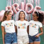 Bachelorette Party Disco Bride Name Custom T-shirt<br><div class="desc">Bachelorette Disco-t - shirts voor je feest kun je gemakkelijk aanpassen voor je weekend plezier met de meisjes voor de eed. Ideaal voor andere speciale evenementen en verjaardagen</div>